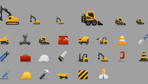 construction work building icons