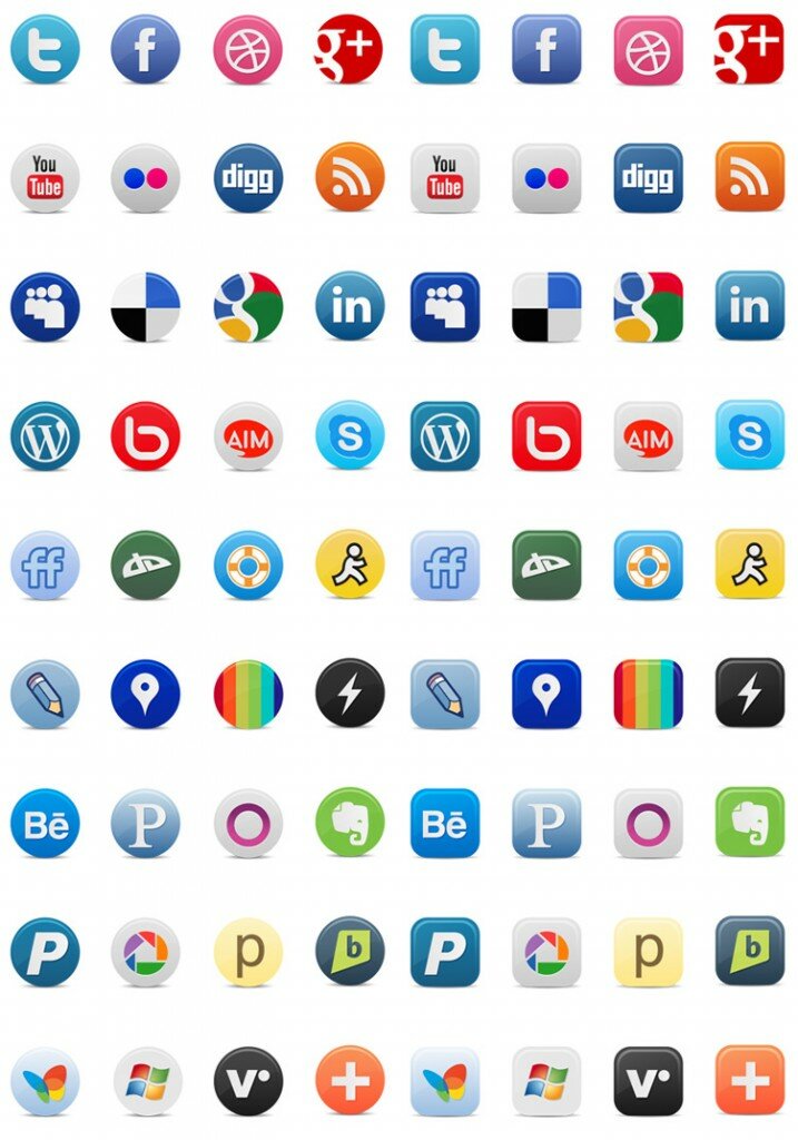 2011 social media icons pack