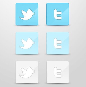 Large Twitter icons