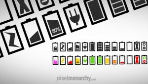 minimalist battery icons