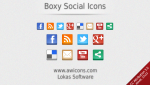 boxy social icons