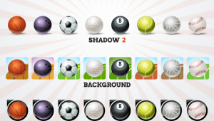 sport balls icons