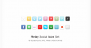 relay social icon set