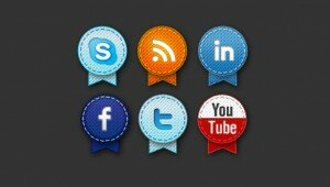 social badges share icons