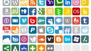 social networking icon font