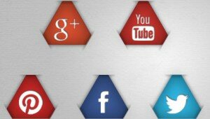 triangle social icons