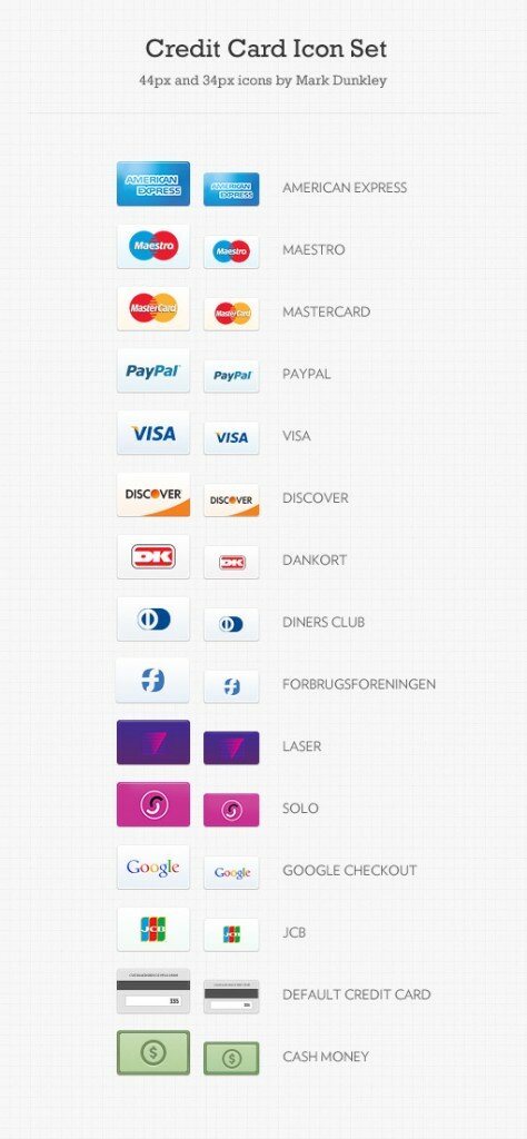 Free Credit Card Icons